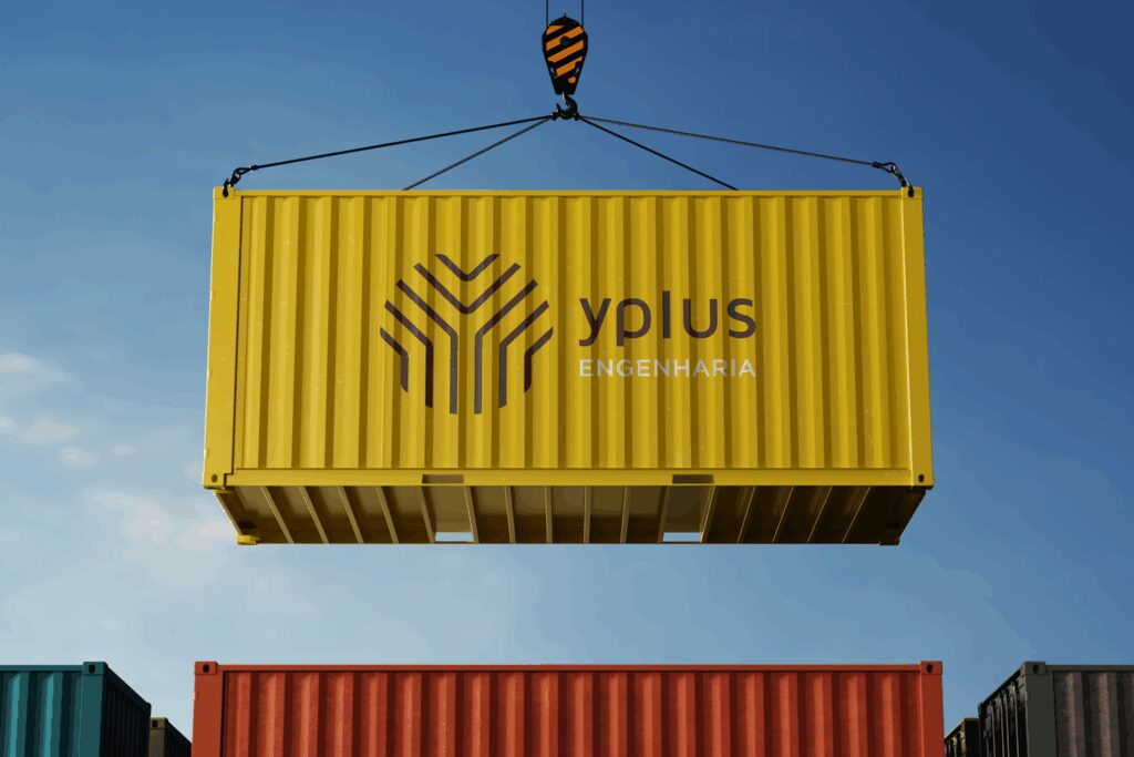 Imagem de container com logotipo feito por Voorus, empresa de design por assinatura