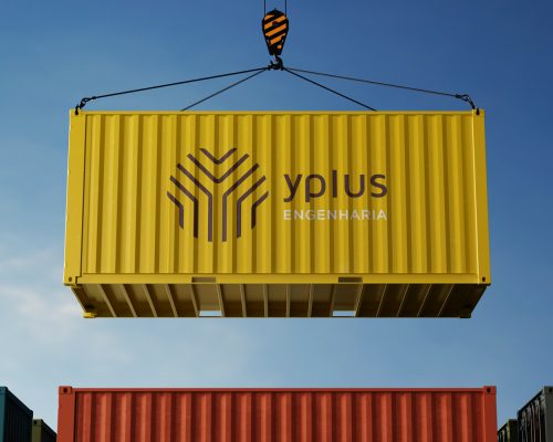 Imagem de container com logotipo feito por Voorus, empresa de design por assinatura
